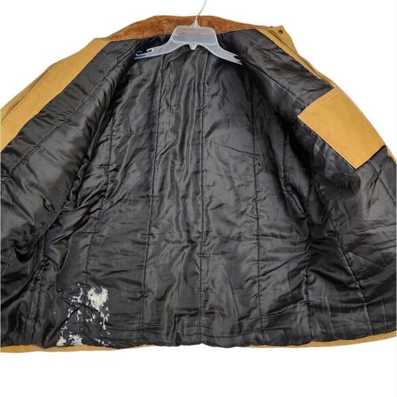 Walls Blizzard Prof Vtg Duck Brown corduroy collar chore work canvas coat XL - Picture 9 of 14